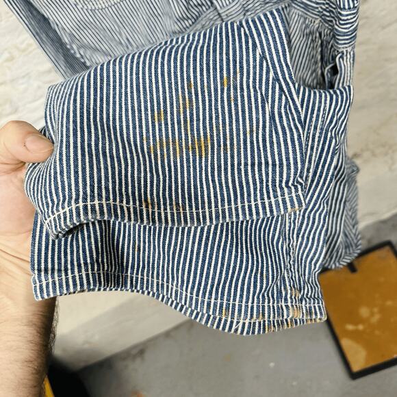 Vintage 50s 60s Blue Bell Sanforized Hickory Striped Denim Coveralls Rare USA - Picture 10 of 12